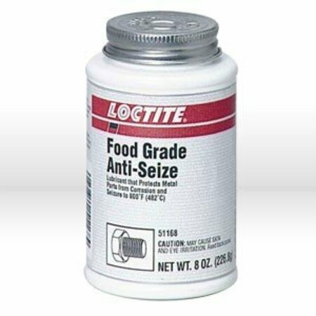 LOCTITE Anti Seize Lubricant, Food Grade Anti-Seize metal-free 8 oz. Net Wt. Brush Top LOC1167237